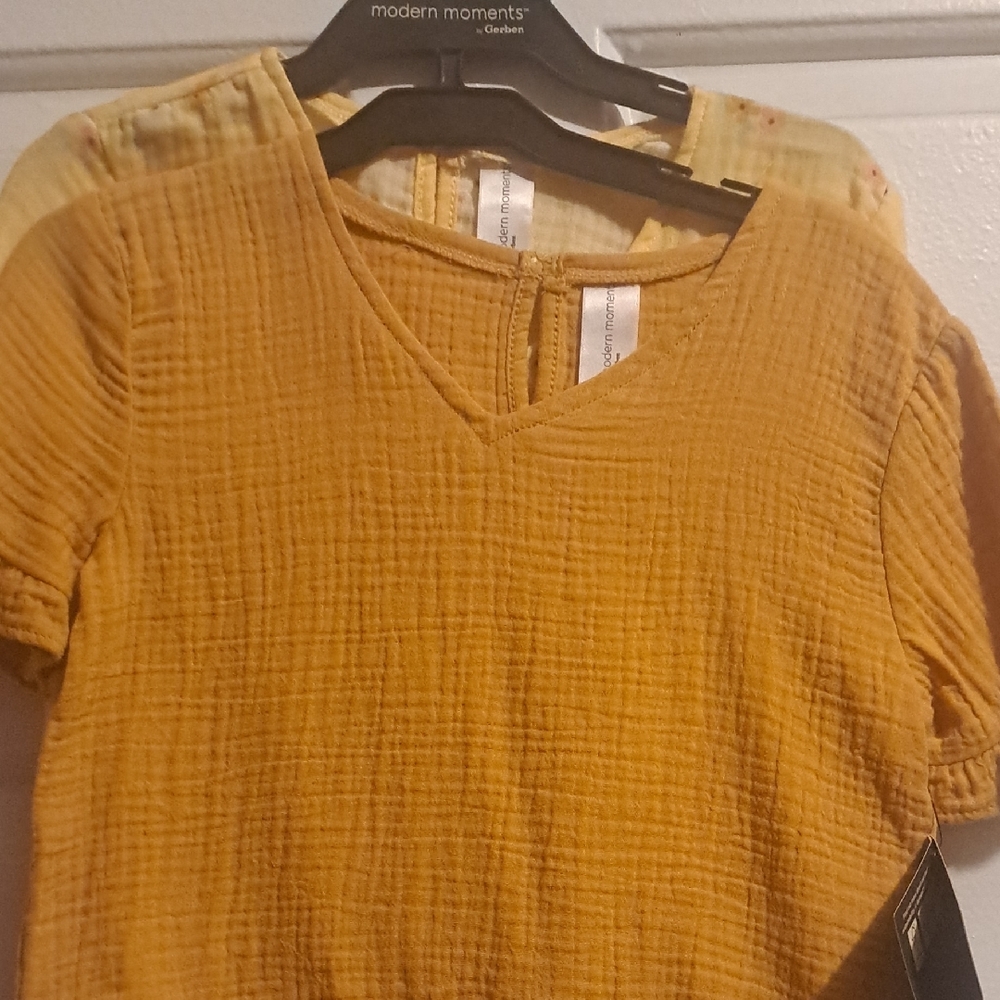 Gerber Mustard Short Sleeve Tops